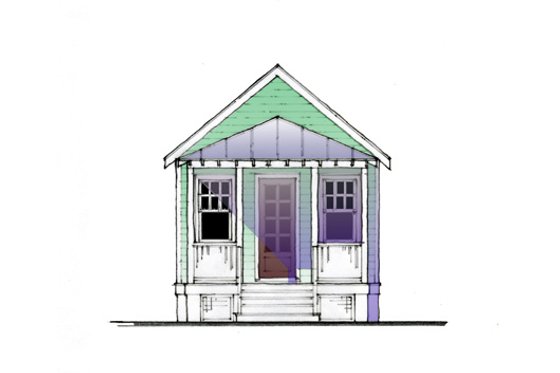 Exterior - Other Elevation for Cottage House Plan #514-2 - 1 bed, 1 bath