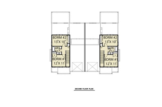 Floor Plan - Upper Floor for Traditional House Plan #1070-195 - 3 bed, 2 bath