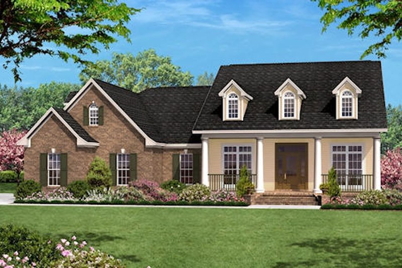 Dream House Plan - Colonial Exterior - Front Elevation Plan #430-32
