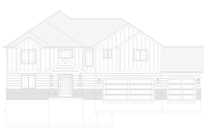 Dream House Plan - Exterior - Front Elevation 5 for Farmhouse House Plan #1060-241 - 4 bed, 3.5 bath