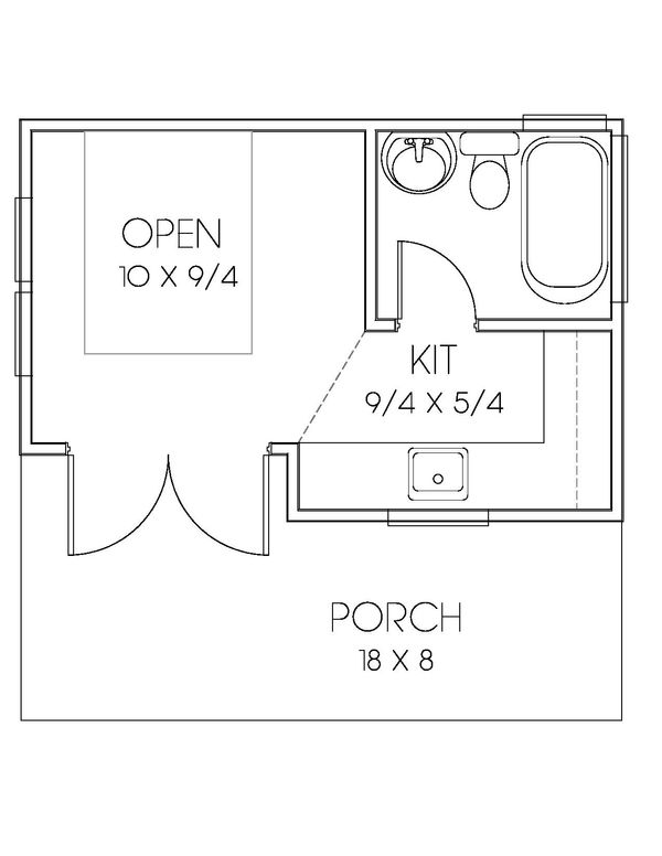 Bungalow Floor Plan - Main Floor Plan #423-67