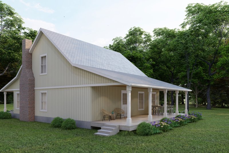 Architectural House Design - Exterior - Rear Elevation for Farmhouse House Plan #1117-19 - 3 bed, 2.5 bath