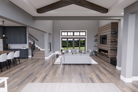 Interior - Entry for Farmhouse House Plan #51-1240 - 4 bed, 3.5 bath