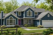 Traditional Style House Plan - 4 Beds 3 Baths 2845 Sq/Ft Plan #94-201 Exterior 