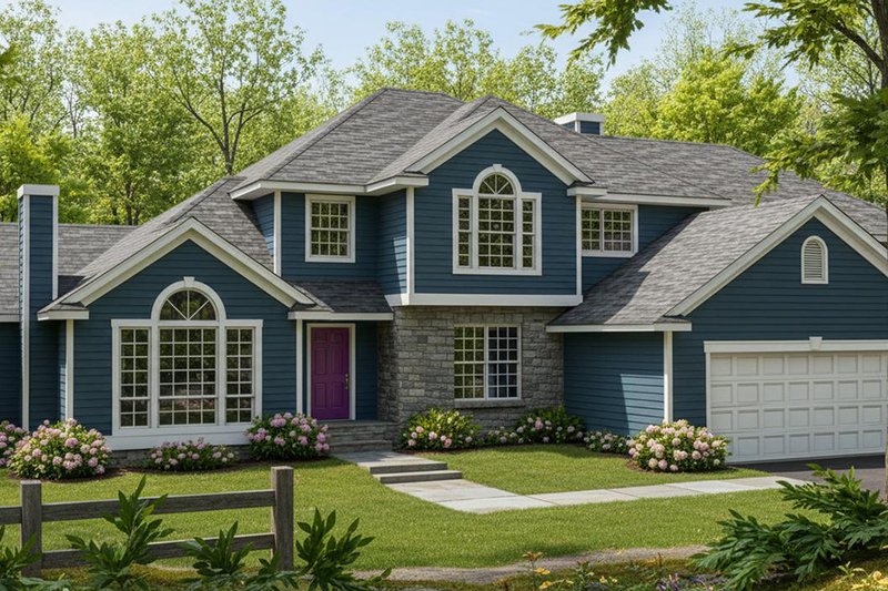 Traditional Style House Plan - 4 Beds 3 Baths 2845 Sq/Ft Plan #94-201 Exterior