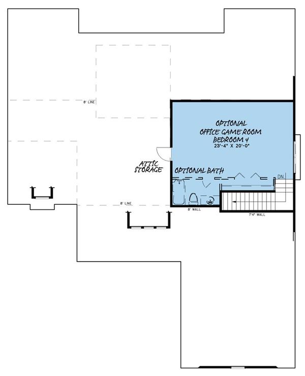 Dream House Plan - Country Floor Plan - Upper Floor Plan #923-35