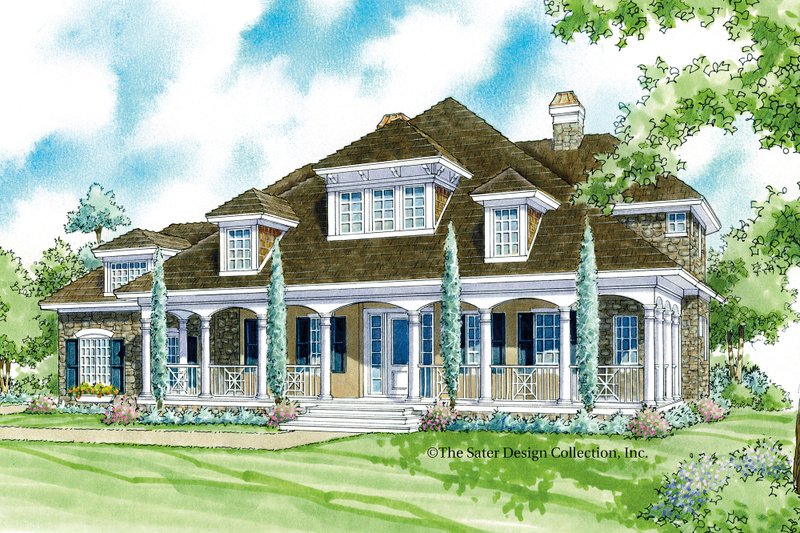 Dream House Plan - Exterior - Front Elevation 4 for Country House Plan #930-10 - 3 bed, 3.5 bath