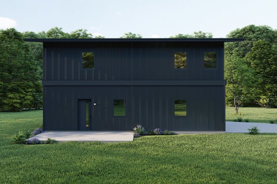 Exterior - Other Elevation 6 for Contemporary House Plan #1092-10 - 2 bed, 1.5 bath