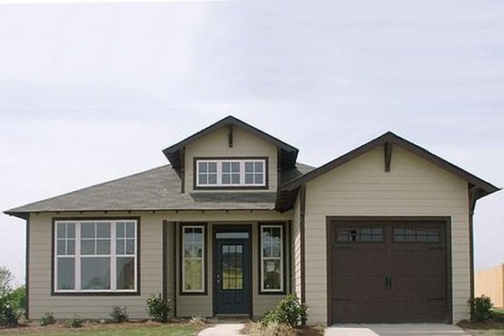 Exterior - Front Elevation for Traditional House Plan #63-150 - 2 bed, 2 bath