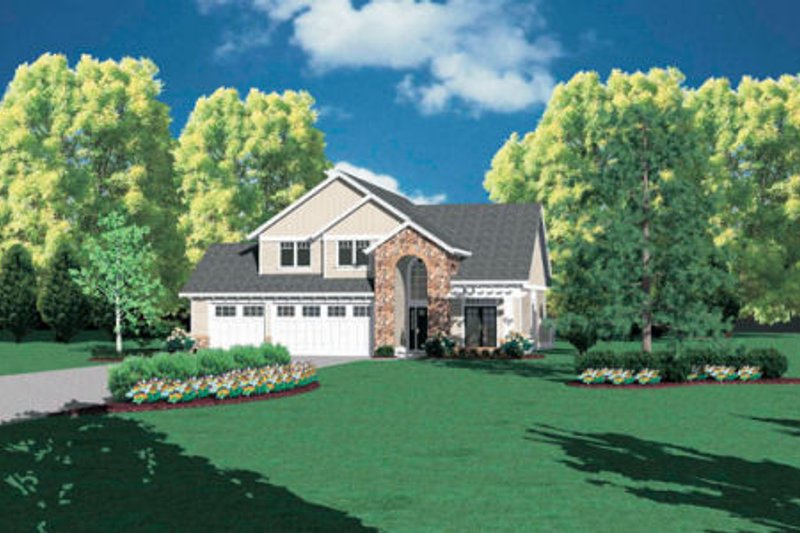 Home Plan - European Exterior - Front Elevation Plan #48-335