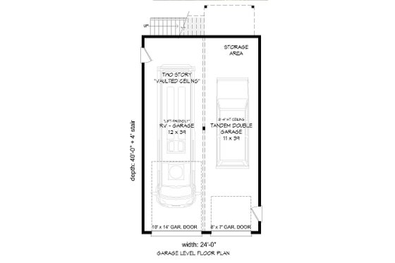 Floor Plan - Main Floor for Contemporary House Plan #932-246, 0 bath