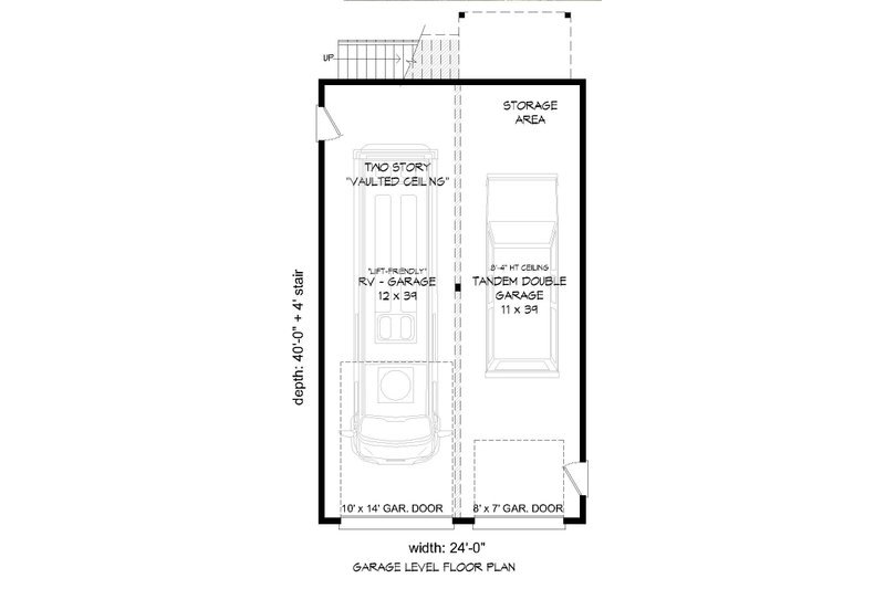 House Blueprint - Floor Plan - Main Floor for Contemporary House Plan #932-246, 0 bath