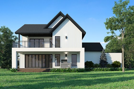 Exterior - Rear Elevation for Farmhouse House Plan #23-2751 - 5 bed, 3.5 bath