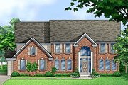Colonial Style House Plan - 4 Beds 4.5 Baths 3906 Sq/Ft Plan #67-614 