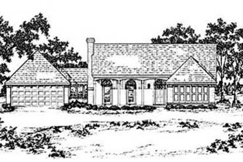 Dream House Plan - Traditional Exterior - Front Elevation Plan #36-158