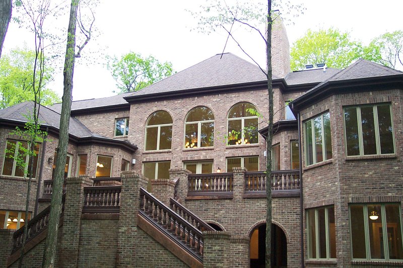 Home Plan - Exterior - Rear Elevation for European House Plan #20-2318 - 4 bed, 4.5 bath