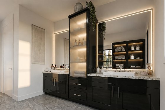Interior - Master Bathroom for Contemporary House Plan #928-363 - 4 bed, 3.5 bath