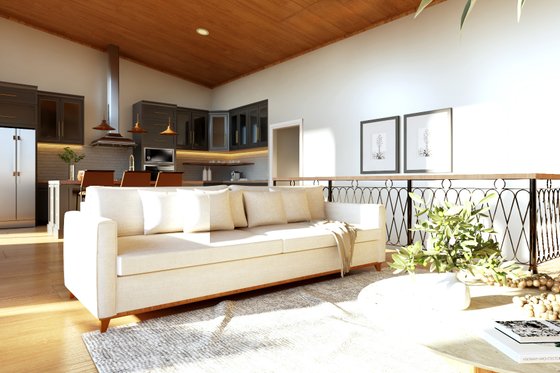 Interior - Family Room for Contemporary House Plan #1064-364 - 2 bed, 2 bath