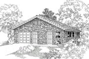 Traditional Style House Plan - 0 Beds 0 Baths 704 Sq/Ft Plan #124-629 
