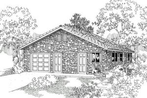 Traditional Exterior - Front Elevation Plan #124-629