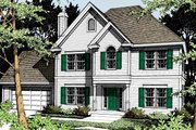 Colonial Style House Plan - 3 Beds 2.5 Baths 2106 Sq/Ft Plan #93-209 