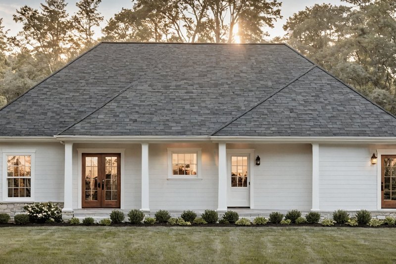 House Design - Exterior - Rear Elevation for Farmhouse House Plan #21-518 - 3 bed, 2 bath