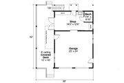 Craftsman Style House Plan - 2 Beds 1 Baths 820 Sq/Ft Plan #124-1270 