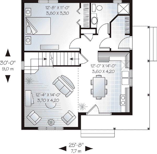 Home Plan - Cottage Floor Plan - Main Floor Plan #23-488