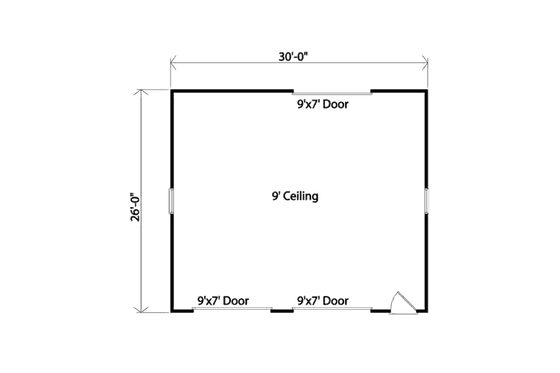 Floor Plan - Main Floor for Traditional House Plan #22-553, 0 bath