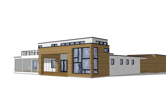 Exterior - Other Elevation for Modern House Plan #909-4 - 4 bed, 3 bath