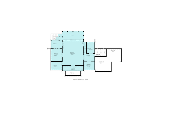 Floor Plan - Upper Floor for Farmhouse House Plan #54-680 - 3 bed, 2 bath