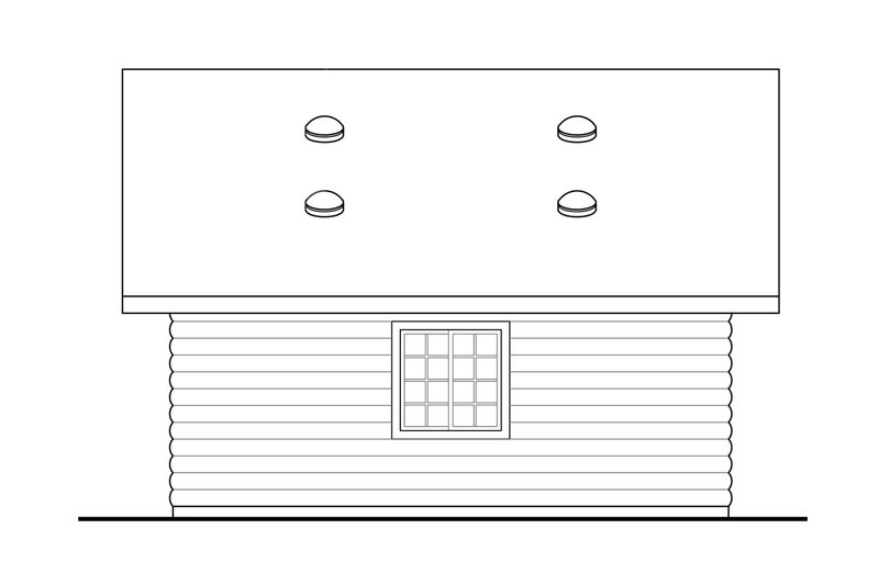 Dream House Plan - Exterior - Other Elevation for Log House Plan #124-1104, 0 bath