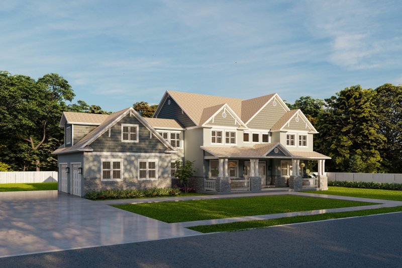 House Design - Exterior - Front Elevation 3 for Farmhouse House Plan #1060-240 - 5 bed, 3 bath