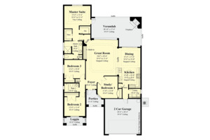 Floor Plan - Main Floor for Contemporary House Plan #930-494 - 4 bed, 2 bath