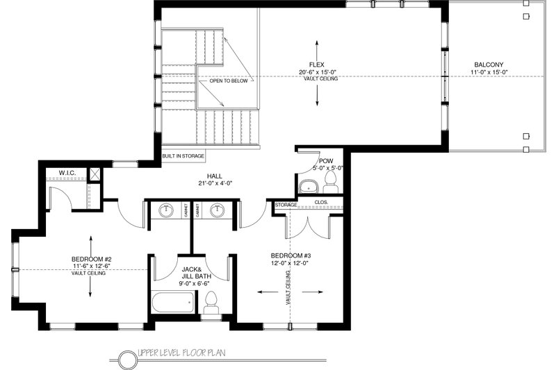 Architectural House Design - Floor Plan - Upper Floor for Traditional House Plan #895-59 - 4 bed, 4.5 bath
