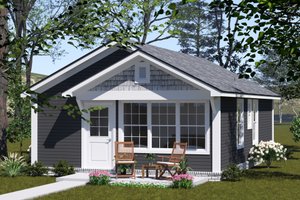 Exterior - Other Elevation for Cottage House Plan #513-2339 - 2 bed, 2 bath