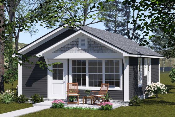 Exterior - Other Elevation for Cottage House Plan #513-2339 - 2 bed, 2 bath