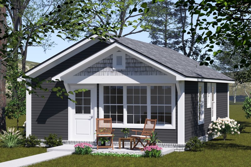 Dream House Plan - Exterior - Other Elevation for Cottage House Plan #513-2339 - 2 bed, 2 bath