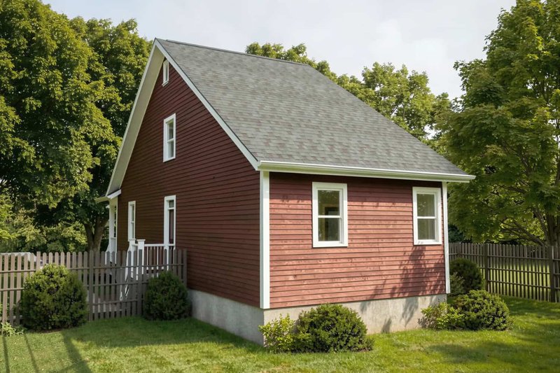 Dream House Plan - Exterior - Rear Elevation for Bungalow House Plan #79-175 - 3 bed, 2 bath