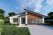 Contemporary Style House Plan - 3 Beds 2 Baths 1465 Sq/Ft Plan #112-247 