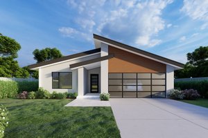 Contemporary Exterior - Front Elevation Plan #112-247