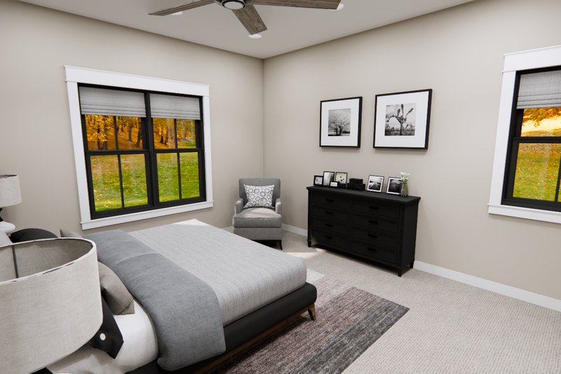 Dream House Plan - Interior - Master Bedroom for Farmhouse House Plan #51-1483 - 2 bed, 2 bath