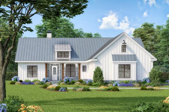 One-Story Barndominium Floor Plan