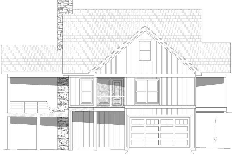 Dream House Plan - Exterior - Other Elevation 6 for Farmhouse House Plan #932-1137 - 3 bed, 2.5 bath