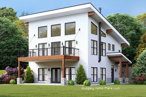 Modern Exterior - Front Elevation Plan #932-738