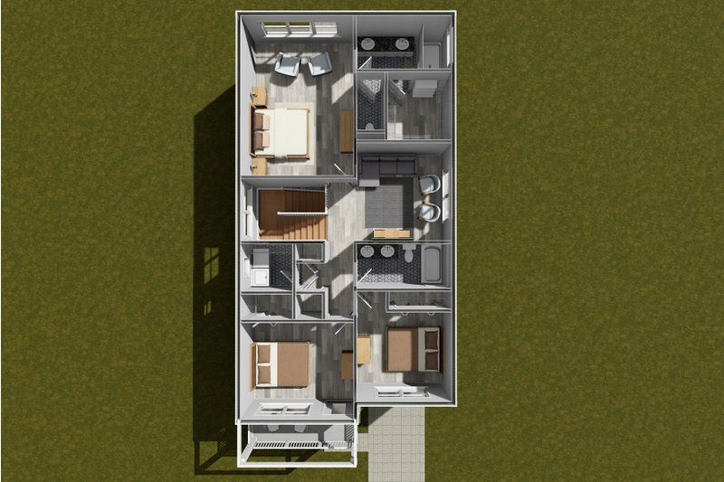 Home Plan - Floor Plan - Upper Floor 1 for Modern House Plan #513-2324 - 3 bed, 2.5 bath