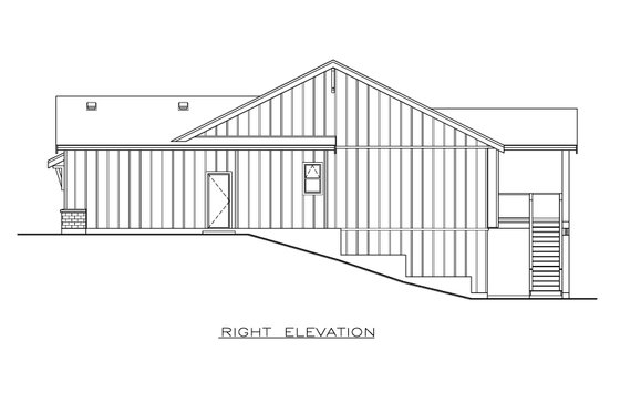 Exterior - Other Elevation 1 for Farmhouse House Plan #1100-86 - 2 bed, 2 bath