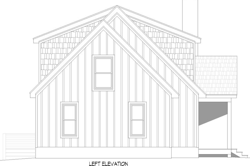 House Blueprint - Exterior - Other Elevation for Southern House Plan #932-1188 - 3 bed, 2.5 bath