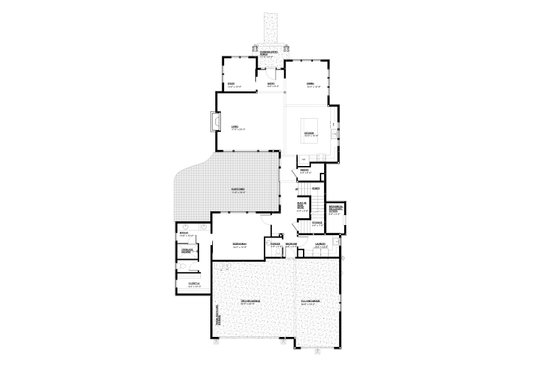 Floor Plan - Main Floor for Craftsman House Plan #895-142 - 3 bed, 2.5 bath