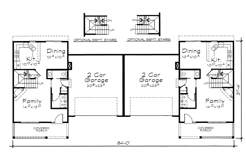 Traditional Style House Plan - 3 Beds 2.5 Baths 1297 Sq/Ft Plan #20 ...